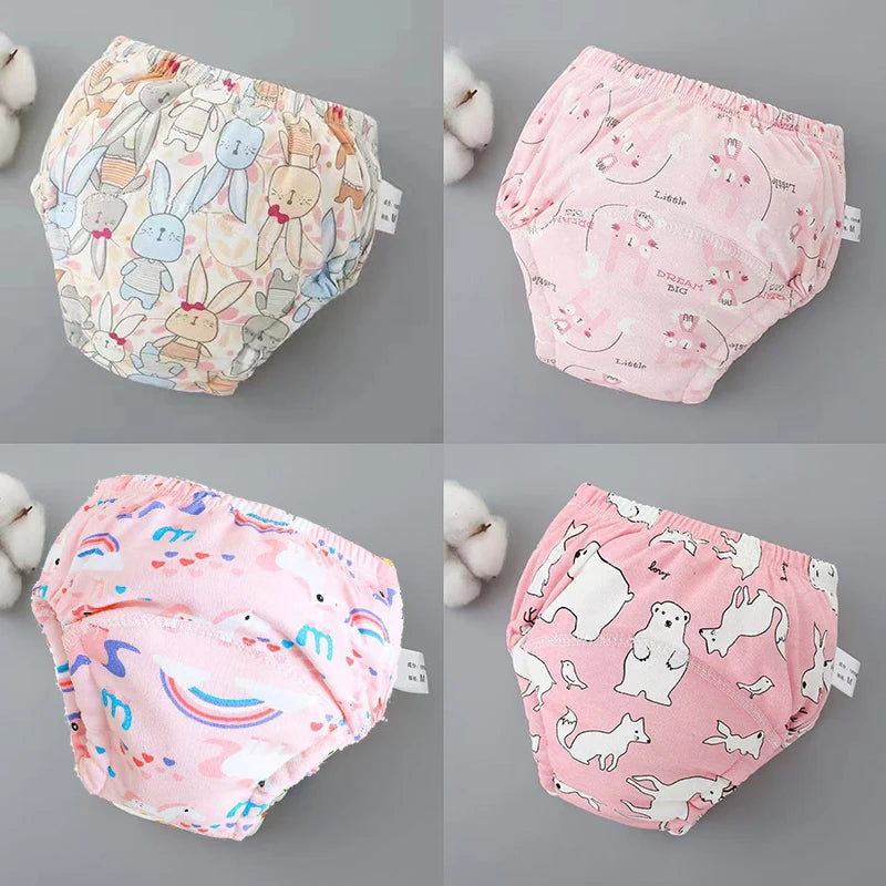 🩲🌿 Lot de 4 Culottes d’Apprentissage Imperméables Bébé – Coton Écologique – Réutilisables &amp; Ultra Douces – 12 à 20 kg – Mixte™ - Planète bébé