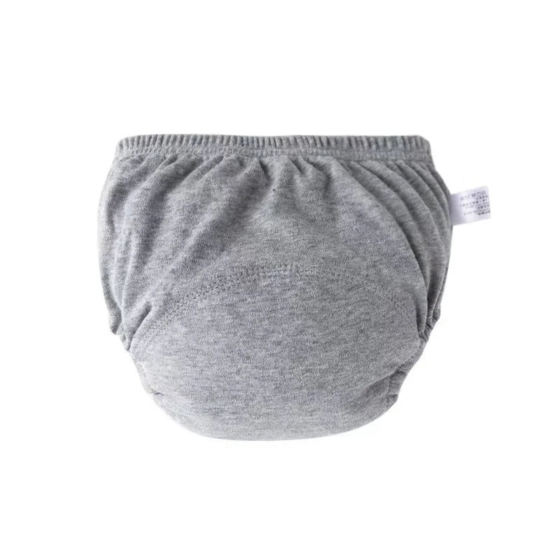 4PCS Pure Plain Solid Color Soft Baby Boys Girls Toddler Training Pants Toilet Pee Potty Learning Underwear Cotton Diaper™ - Planète bébé