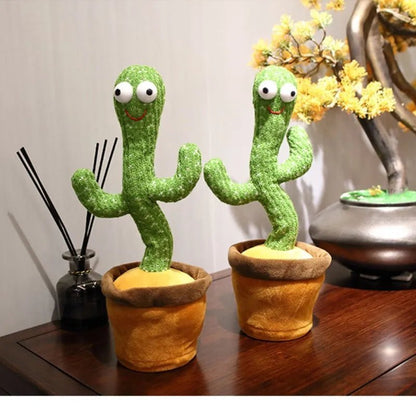 Cactus Dansant Électrique en Peluche – Jouet Musical Interactif qui Parle et Répète – Jouet Éducatif Enfant™ - Planète bébé