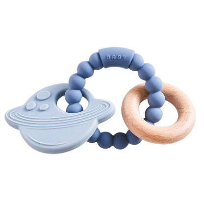 🪐👶 Anneau de Dentition Bébé – Silicone Alimentaire – Bracelet Sensoriel Planète – Dès 0 Mois™