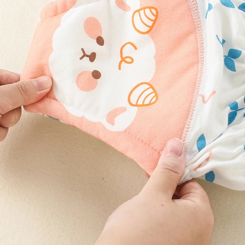 4PCS Pure Plain Solid Color Soft Baby Boys Girls Toddler Training Pants Toilet Pee Potty Learning Underwear Cotton Diaper™ - Planète bébé
