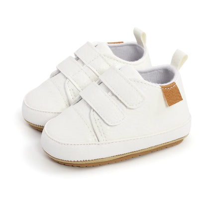 🍼 Chaussures Bébé en Cuir Rétro – Semelle Antidérapante – Meckior™