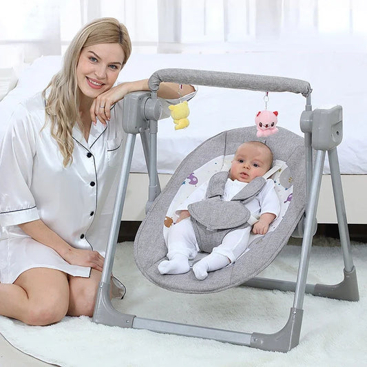 Berceau Pliable Électrique Portable pour Bébé 0-36 Mois™