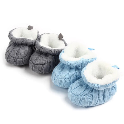 Chaussons Tricotés "Cocon de Douceur" – Maille Souple &amp; Intérieur Coton