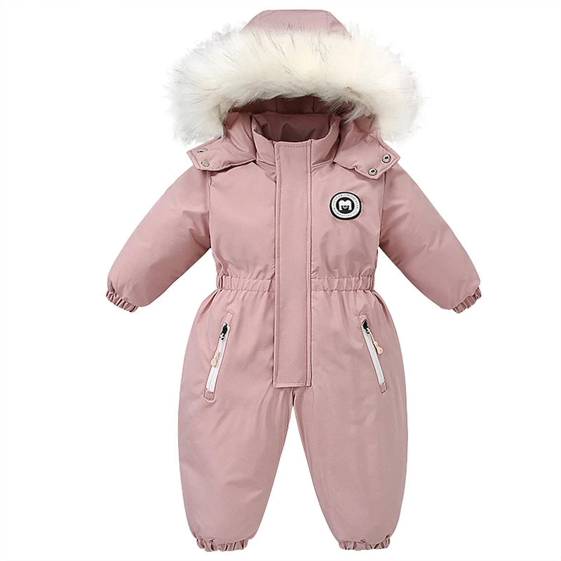 Combinaison Hiver Bébé -30° C™ – Salopette Épaisse Imperméable avec Capuche pour Garçons et Filles