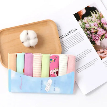 Lot de Serviettes Bébé 100% Coton 5/8PCS™ – Lingettes Douces pour Salive, Bain et Soin Quotidien