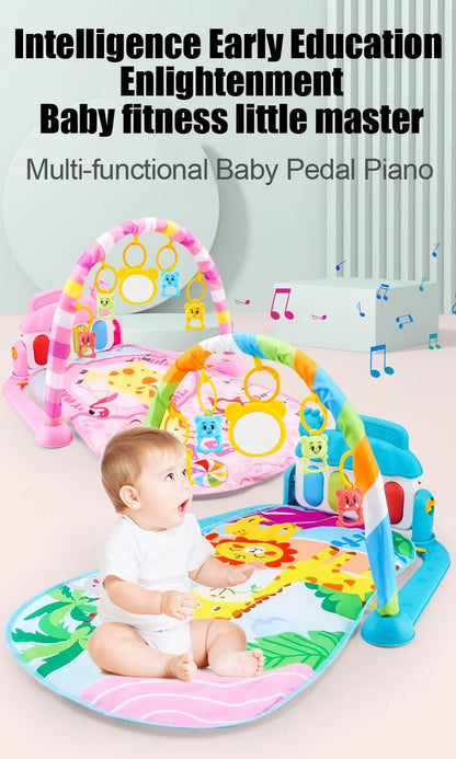 Tapis d’Éveil Musical Bébé – Gym d’Activité avec Piano