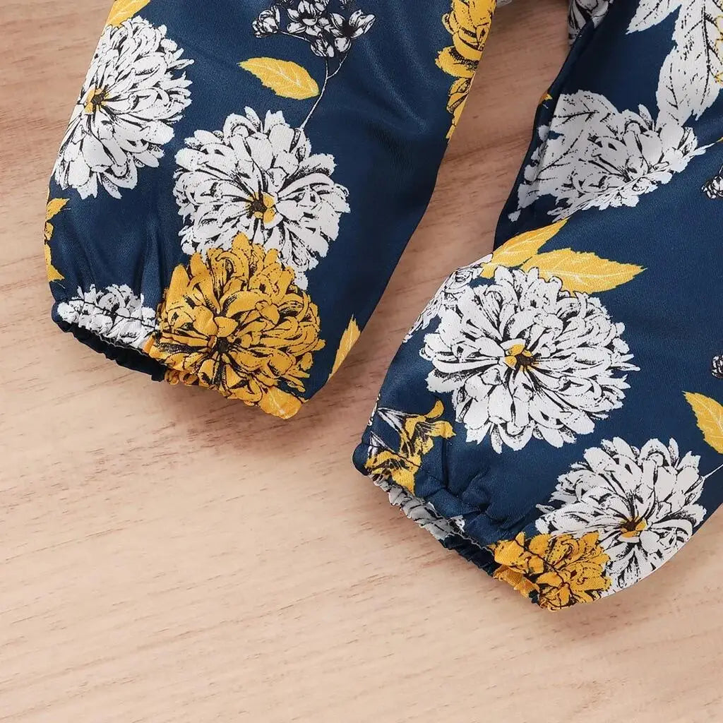 🌸👶 Ensemble Bébé Fille 3 Pièces – Body Manches Courtes + Pantalon Fleuri + Bandeau – Mioglrie Été™ - Planète bébé