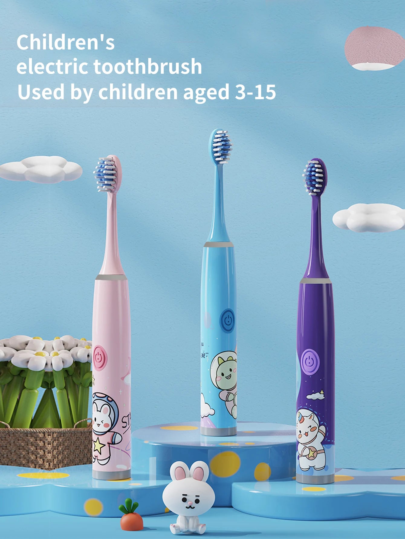 Brosse à Dents Électrique Enfant – Ultra - Doux &amp; Nettoyage Ludique (Sans Pile)™ - Planète bébé