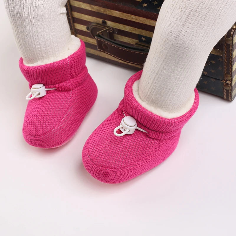 🧣❄️ Bottillons d’Hiver Bébé – Coton Chaud &amp; Semelle Antidérapante – Premiers Pas – 0 à 18 Mois™
