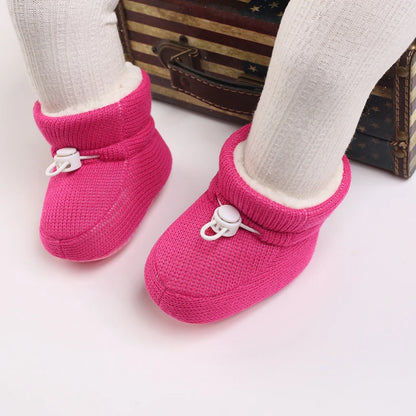 🧣❄️ Bottillons d’Hiver Bébé – Coton Chaud &amp; Semelle Antidérapante – Premiers Pas – 0 à 18 Mois™