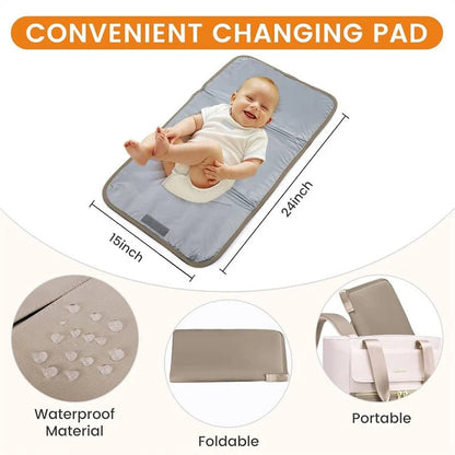 Sac à dos maternité étanche tapis à langer inclus - Planète bébé