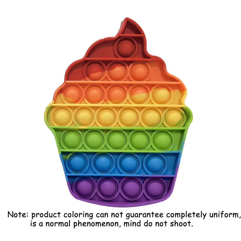 Fidget en Silicone Arc-en-Ciel