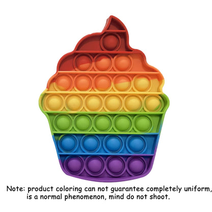 Fidget en Silicone Arc-en-Ciel