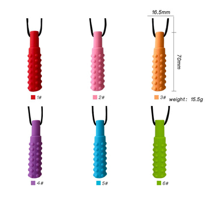 🧩🦷 Collier de Dentition Sensoriel – Silicone Alimentaire – Bijou à Mâcher Thérapeutique pour Bébé &amp; Enfants™