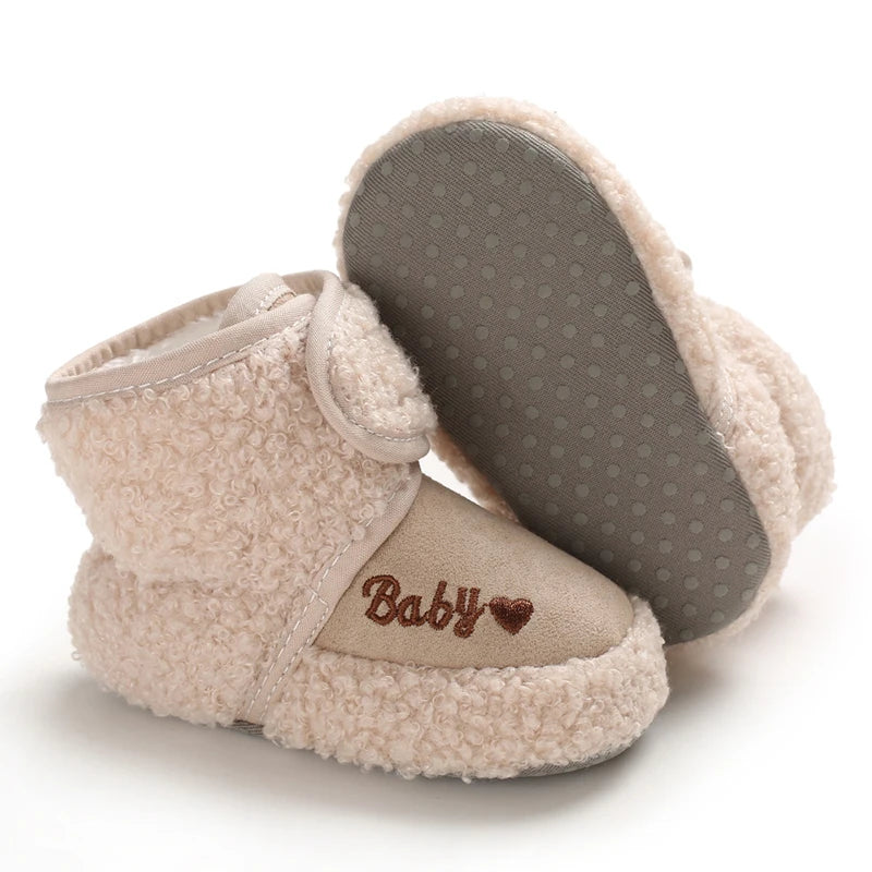 🧸❄️ Chaussures d’Hiver Bébé – Premiers Pas Antidérapants – Doublure Coton Chaud – Motif Cartoon™