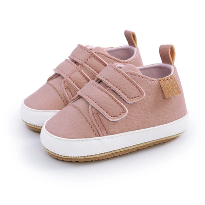 🍼 Chaussures Bébé en Cuir Rétro – Semelle Antidérapante – Meckior™