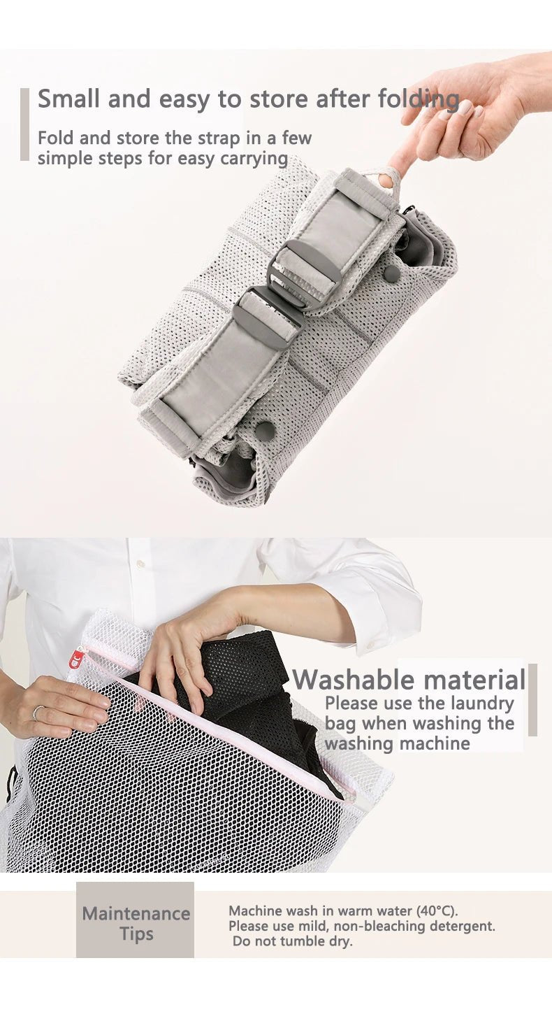 🧸 Porte-Bébé Ergonomique Kangourou – Portage Avant et Dorsal pour Nouveau-né et Bébé™ - Planète bébé