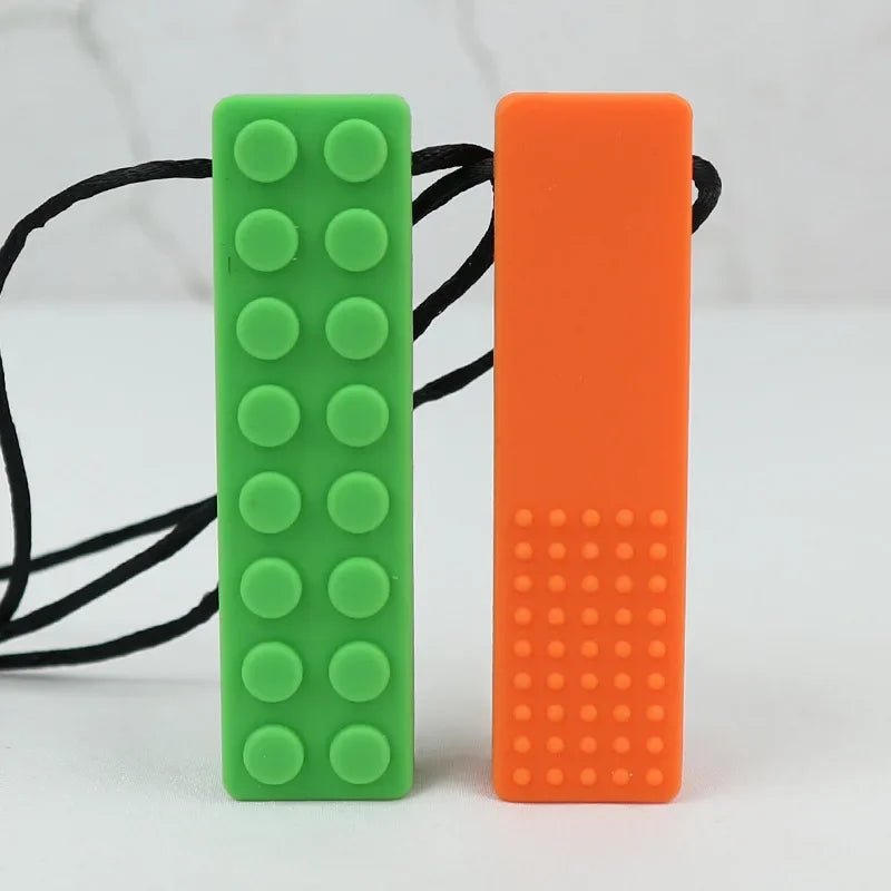 🦷🌈 Collier de Dentition Bébé en Silicone – Pendentif Sensoriel à Mâcher – Thérapie Sensorielle pour Bébé &amp; Enfant™ - Planète bébé