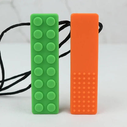 🦷🌈 Collier de Dentition Bébé en Silicone – Pendentif Sensoriel à Mâcher – Thérapie Sensorielle pour Bébé &amp; Enfant™ - Planète bébé
