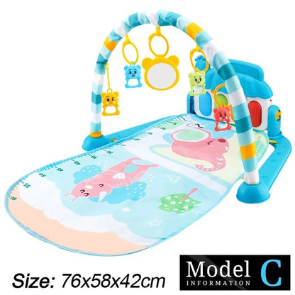 Tapis d’Éveil Musical Bébé – Gym d’Activité avec Piano - Planète bébé