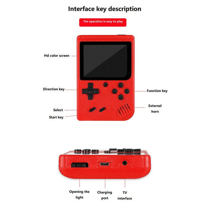 console portable rétro 400 jeux rouge - Planète bébé