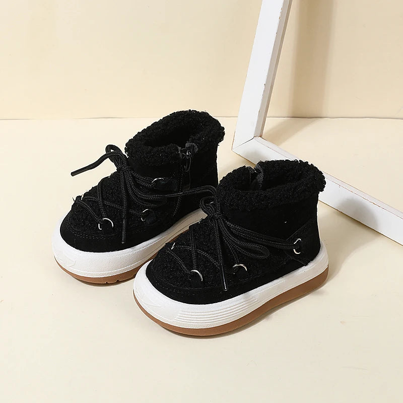 Bottes Hiver Bébé Chaudes à Doublure Peluche – Semelle Antidérapante™