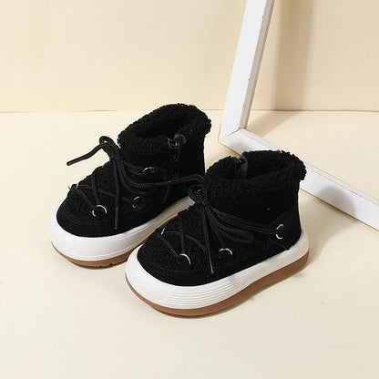 Bottes Hiver Bébé Chaudes à Doublure Peluche – Semelle Antidérapante™