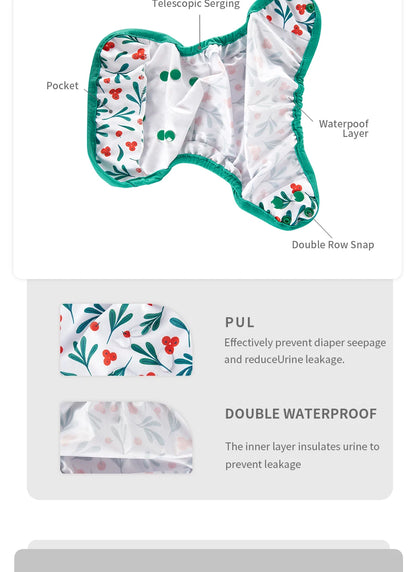 🍼🦊 Culotte de Protection Bébé HappyFlute – Imprimé Cartoon – Étanche &amp; Respirante – 0-6kg™