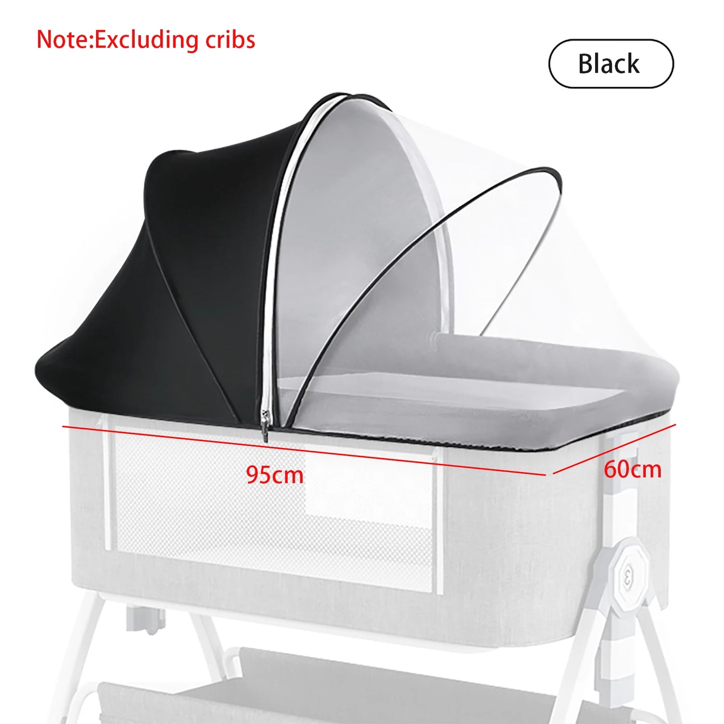 🦟 Moustiquaire Universelle pour Lit Bébé – Pliable, Portable &amp; Anti - Moustiques – Utilisable en Toute Saison™ - Planète bébé