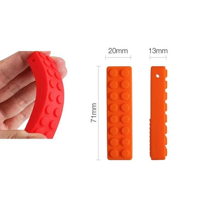 🦷🌈 Collier de Dentition Bébé en Silicone – Pendentif Sensoriel à Mâcher – Thérapie Sensorielle pour Bébé &amp; Enfant™ - Planète bébé