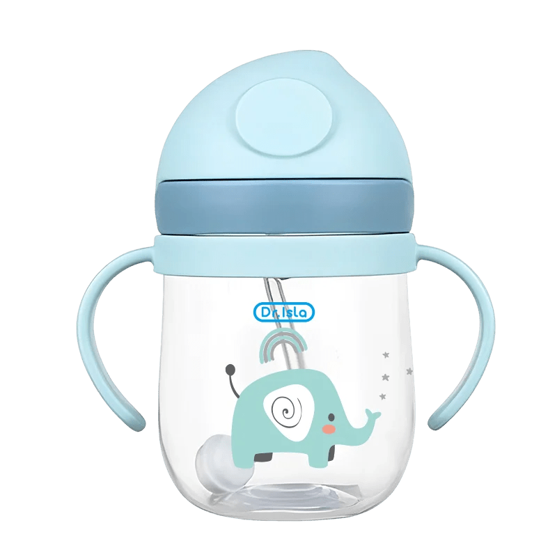 🍼💧 Tasse d’Apprentissage avec Paille – 250 ml | Design Animal Amusant | Sans BPA | Poignées Ergonomiques™ - Planète bébé