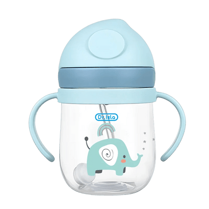 🍼💧 Tasse d’Apprentissage avec Paille – 250 ml | Design Animal Amusant | Sans BPA | Poignées Ergonomiques™ - Planète bébé