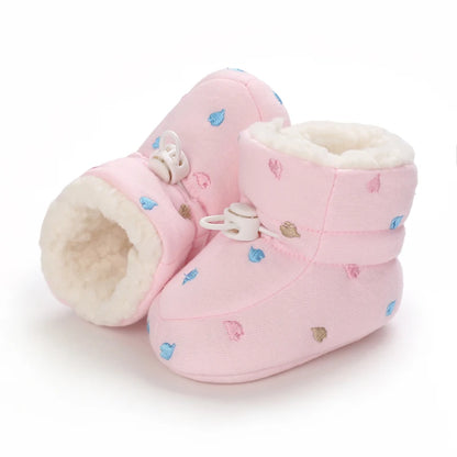 🧣❄️ Bottillons d’Hiver Bébé – Coton Chaud &amp; Semelle Antidérapante – Premiers Pas – 0 à 18 Mois™
