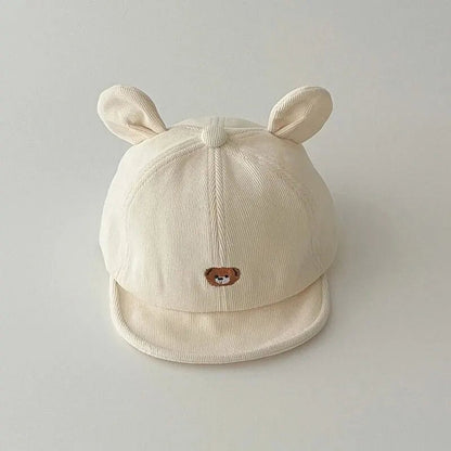 🧢 Casquette Bébé "Petit Ours" – Avec Oreilles – Coton Respirant – Protection Soleil – Look Kawaii &amp; Confort Assuré™ - Planète bébé