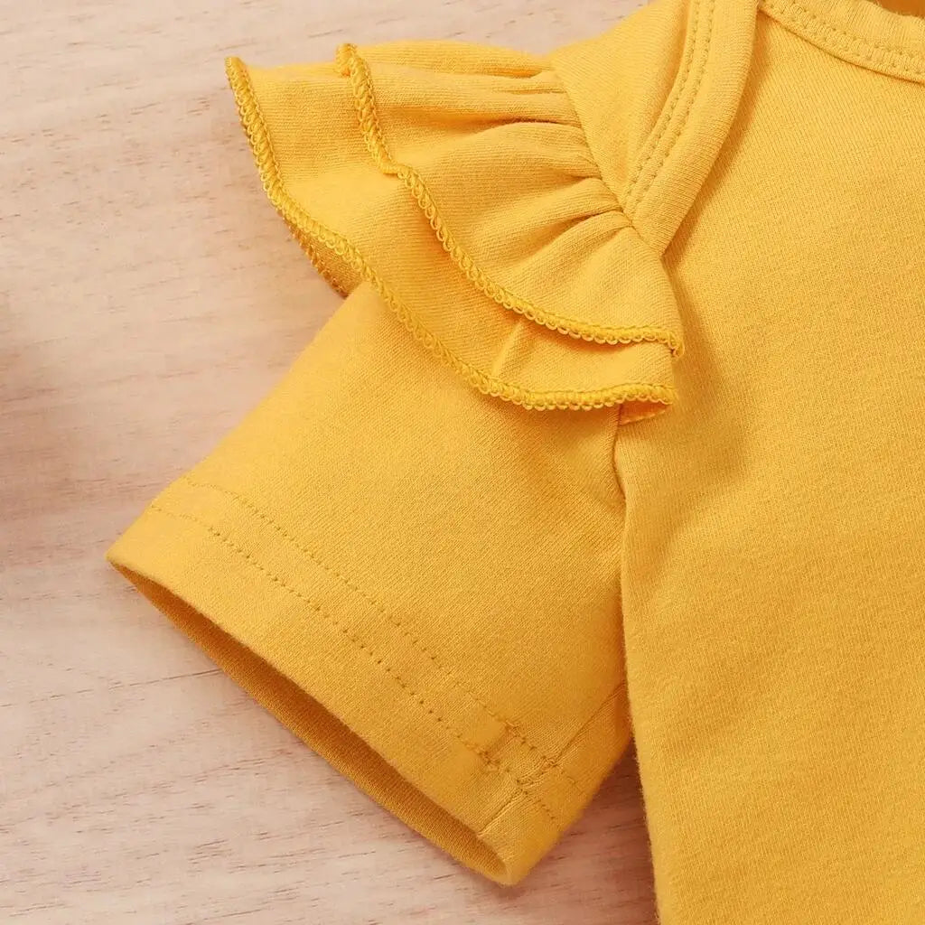 🌸👶 Ensemble Bébé Fille 3 Pièces – Body Manches Courtes + Pantalon Fleuri + Bandeau – Mioglrie Été™ - Planète bébé