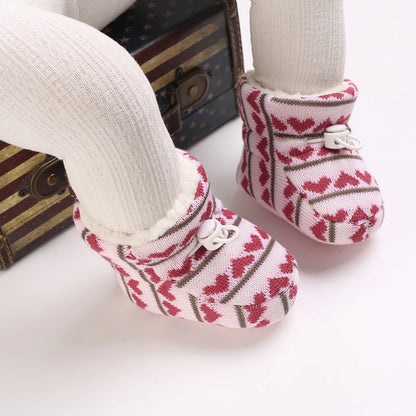🧣❄️ Bottillons d’Hiver Bébé – Coton Chaud &amp; Semelle Antidérapante – Premiers Pas – 0 à 18 Mois™