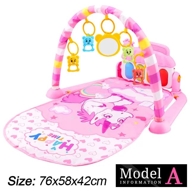Tapis d’Éveil Musical Bébé – Gym d’Activité avec Piano - Planète bébé