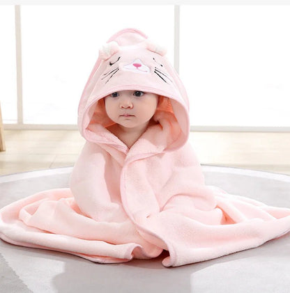 🐻🛁 Cape de Bain Bébé à Capuche – Motif Animal – Ultra Douce &amp; Chaude™ - Planète bébé