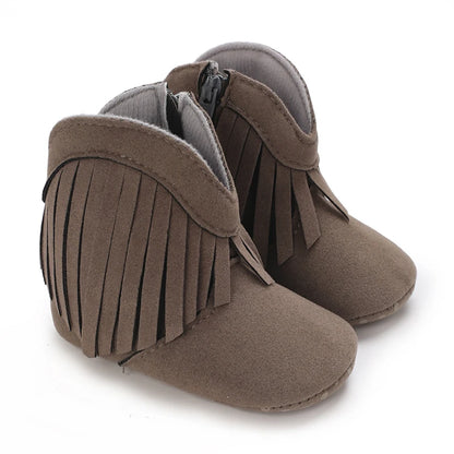 👢❄️ Bottes Bébé Mode à Franges – Chaudes &amp; Antidérapantes – 0 à 18 Mois – Fille &amp; Garçon™