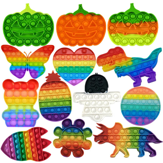 Fidget en Silicone Arc-en-Ciel