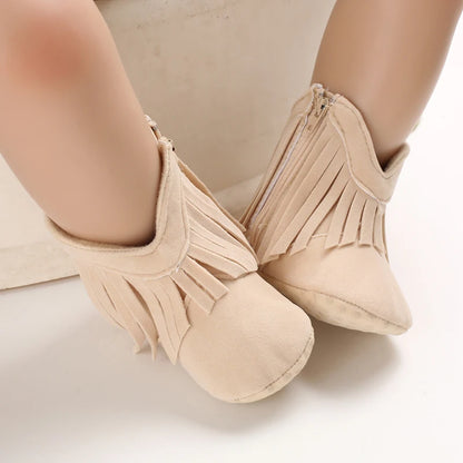 👢❄️ Bottes Bébé Mode à Franges – Chaudes &amp; Antidérapantes – 0 à 18 Mois – Fille &amp; Garçon™