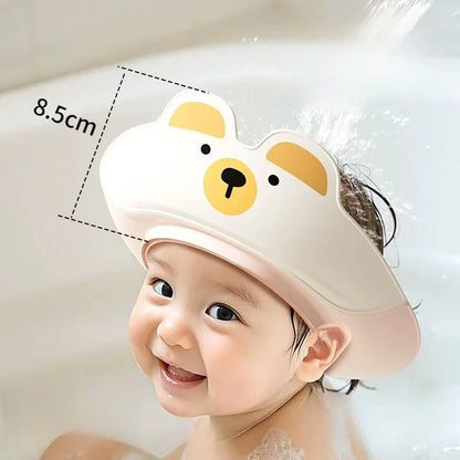 Casquette de Bain Anti-Éclaboussures pour Bébé™ – Visière de Douche Ajustable, Protection des Oreilles et du Visage