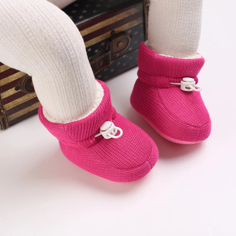 🧣❄️ Bottillons d’Hiver Bébé – Coton Chaud &amp; Semelle Antidérapante – Premiers Pas – 0 à 18 Mois™