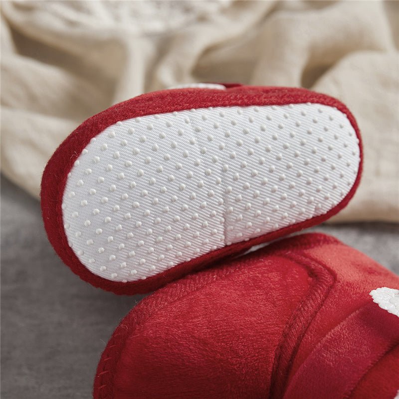 🧣❄️ Bottes d’Hiver Bébé – Chaudes &amp; Mignonnes – Bottines Bébé à Scratch avec Ailes en Cœur – 0 à 18 Mois – Unisexe™ - Planète bébé