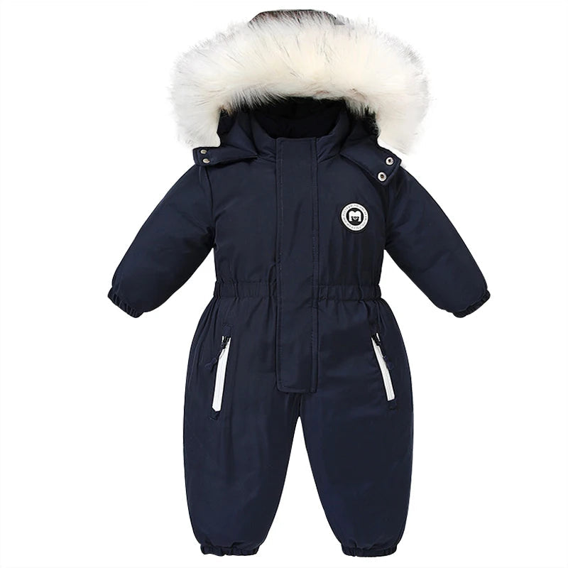 Combinaison Hiver Bébé -30° C™ – Salopette Épaisse Imperméable avec Capuche pour Garçons et Filles