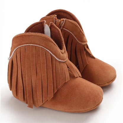 👢❄️ Bottes Bébé Mode à Franges – Chaudes &amp; Antidérapantes – 0 à 18 Mois – Fille &amp; Garçon™