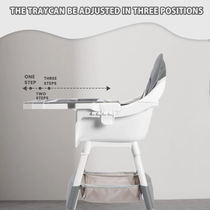 chaise haute évolutive portable double plateau support jouets - Planète bébé