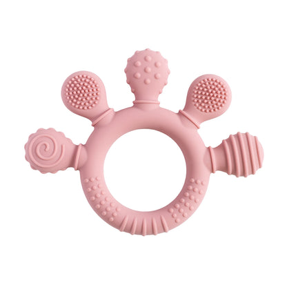 🦁👶 Anneau de Dentition en Silicone – Forme Animale Ludique – Apaisant &amp; Sensoriel™