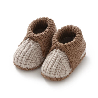 Chaussons Bébé Tricotés Chauds – Patchwork Mode & Faciles à Enfiler™